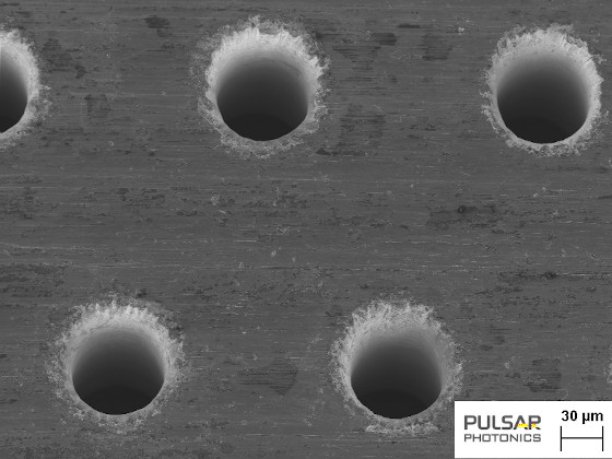 Lasermikrobohren / Laserbohren / Mikrobohren / Wendelbohren Ultrakurzpulslaser - Micro drilling - helical drilling