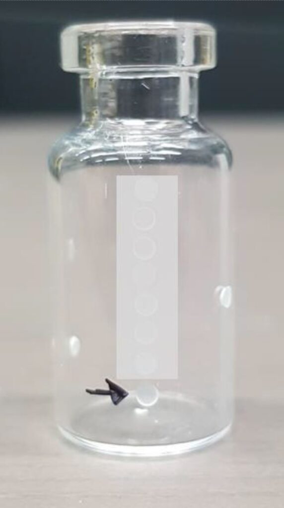 applications-glass-vials microscope laser microdrilling glass vials vial inoculation vial