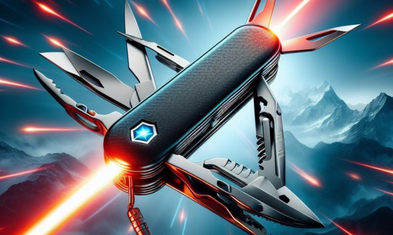 Lasertechnik, schweizer Taschenmesser, laserbearbeitung