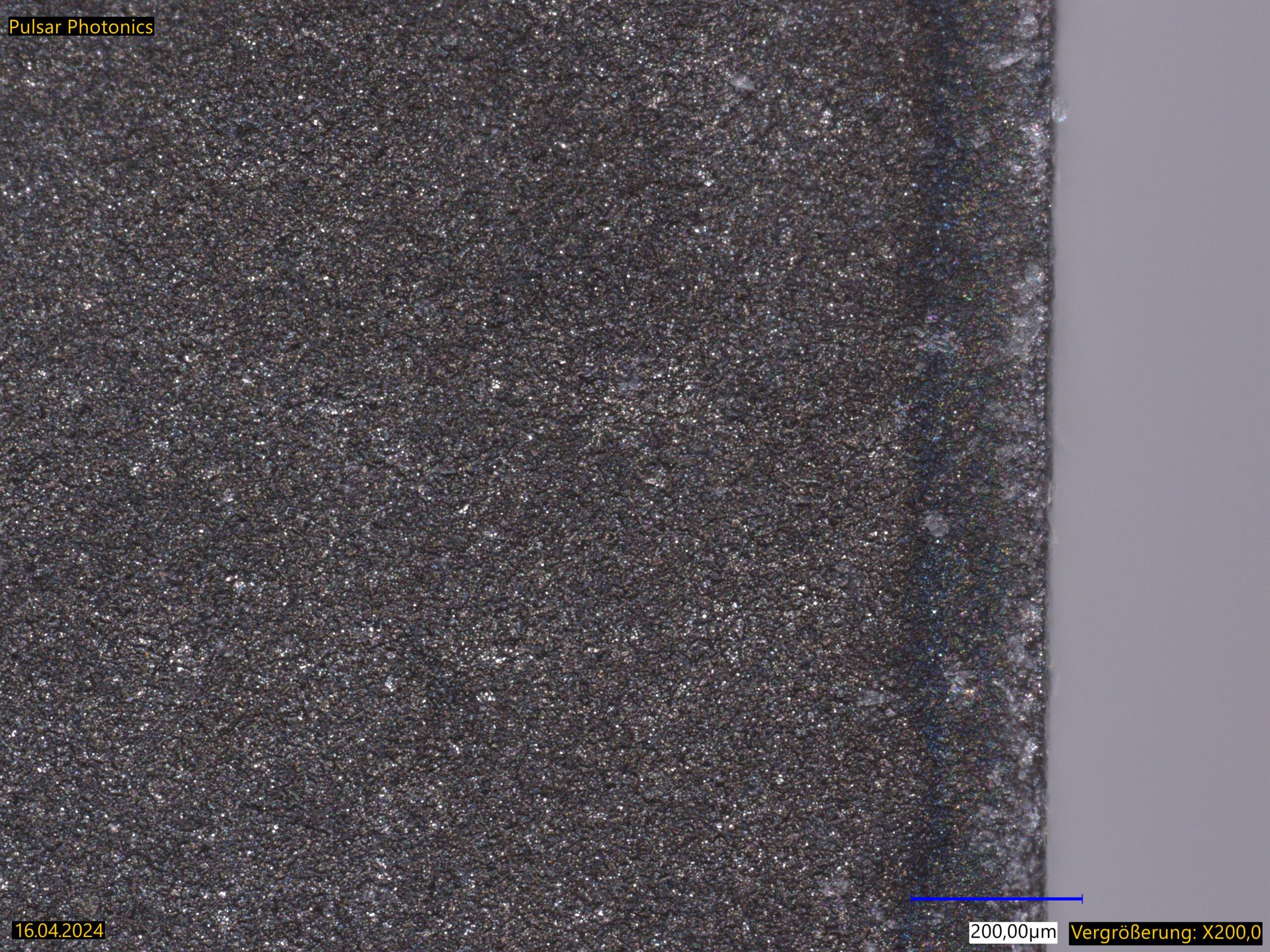 Schnittkante SIC Bauteil Laserwaterjet