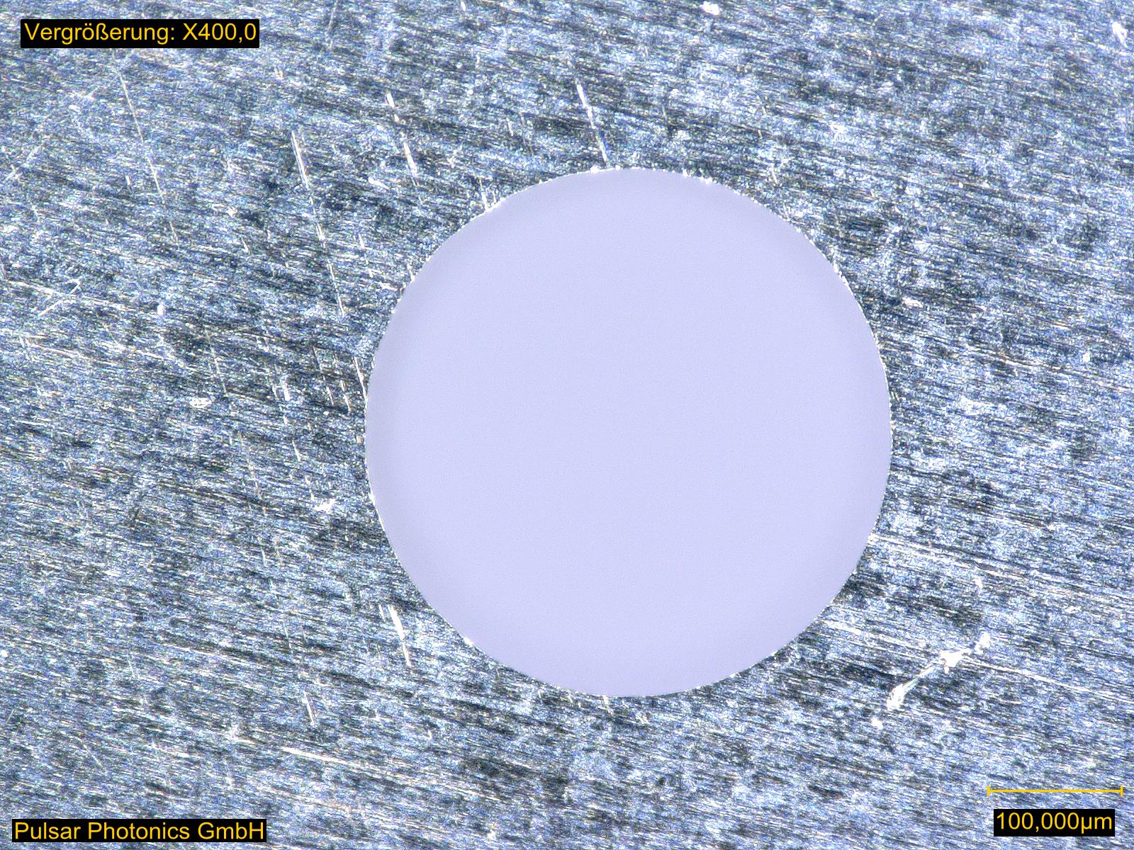 400 µm Bohrung in Keramik, Webo